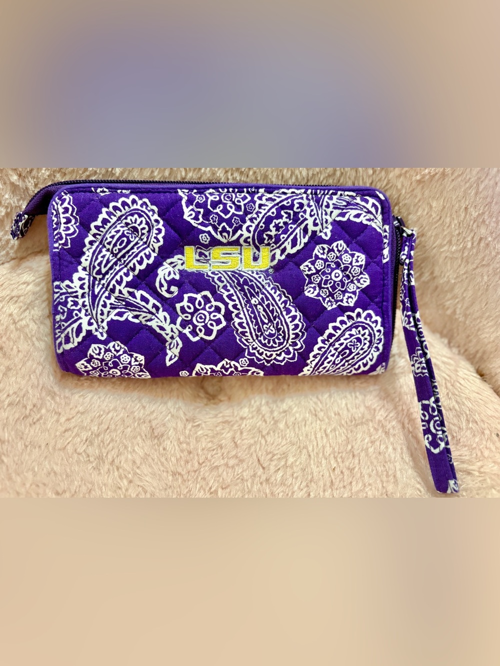 Vera Bradley Collegiate LSU Wristlet Wallet